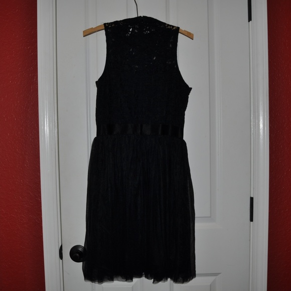 NEW Black High Neck Metallic Party Dress [C1] - Picture 5 of 6